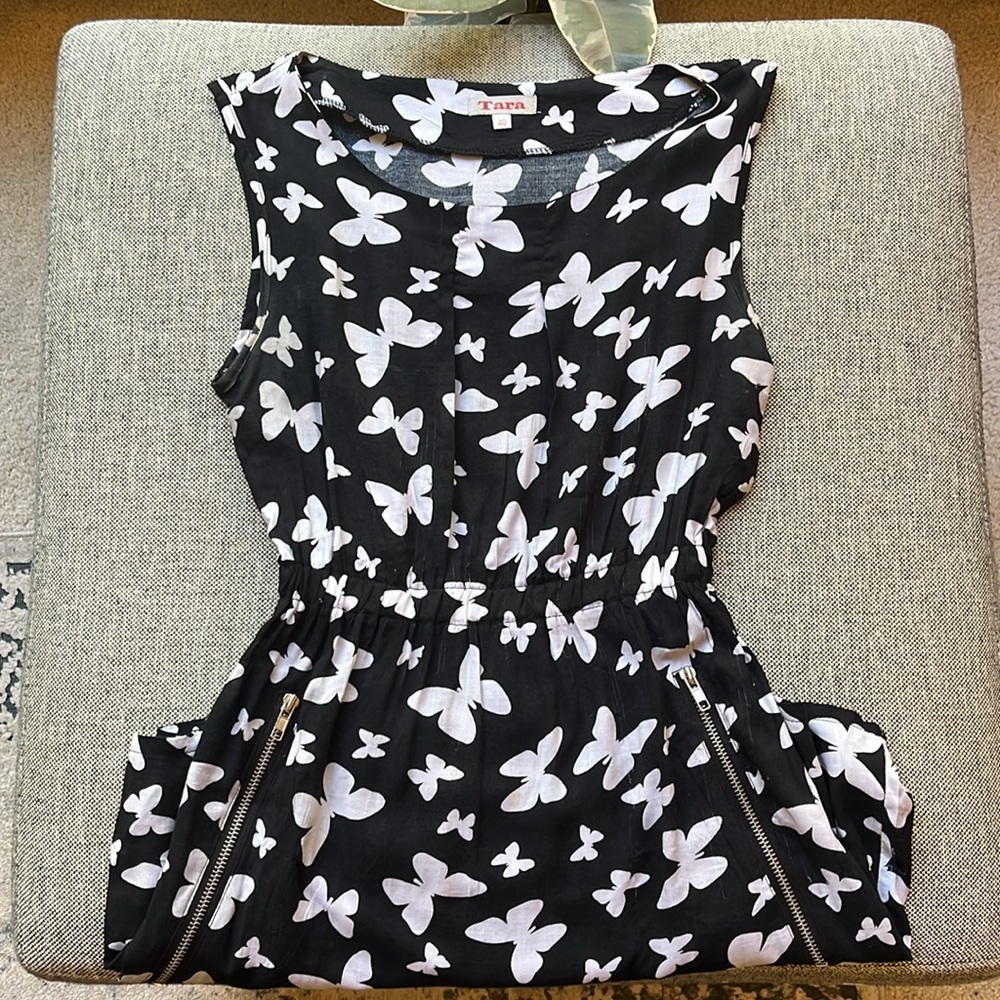 🦋 Y2K Vintage Circa 2006 Butterfly print Dress with zipper detail ✨